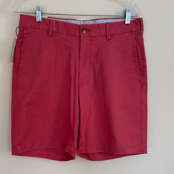 Peter Millar Bold Red Men's Flat Front Shorts - Picture 5 of 6